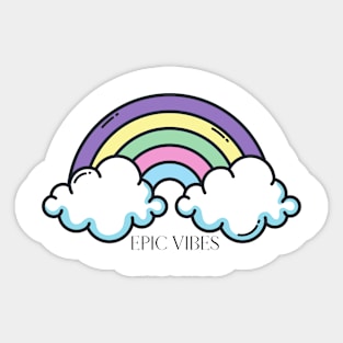 RAINBOW EPIC VIBES Sticker